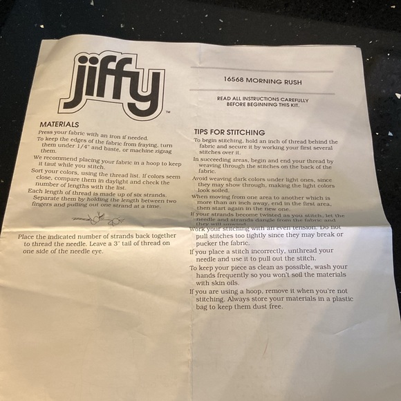 Vintage Stamped Cross Stitch Kit - Bathroom, Dressing Room: Don’t Rush Me! - Picture 7 of 7